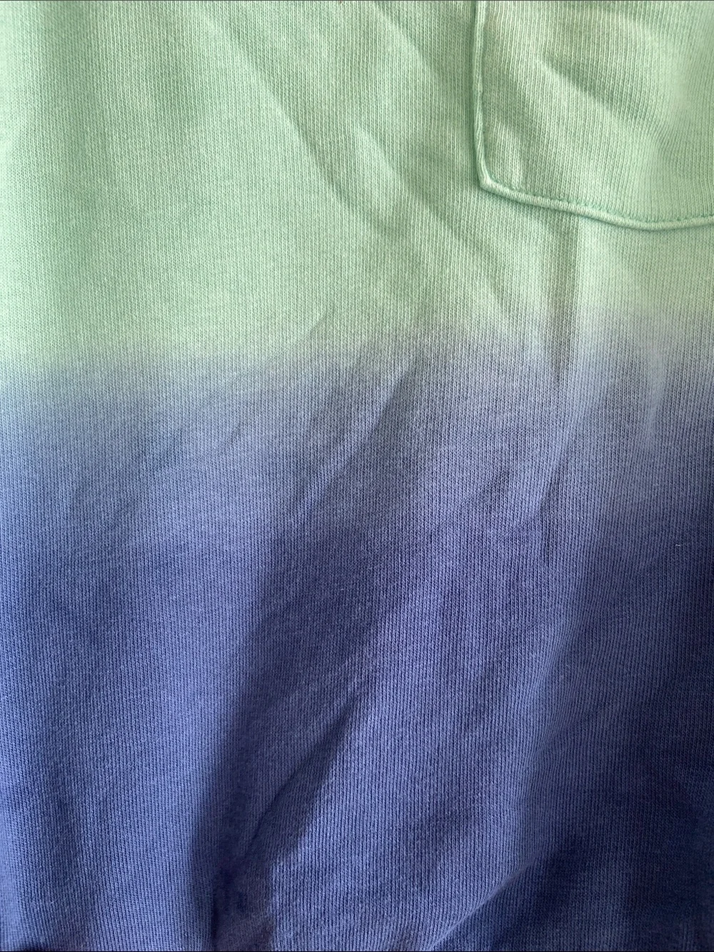 Old Navy Mint to Navy Ombre Crewneck Sweatshirt